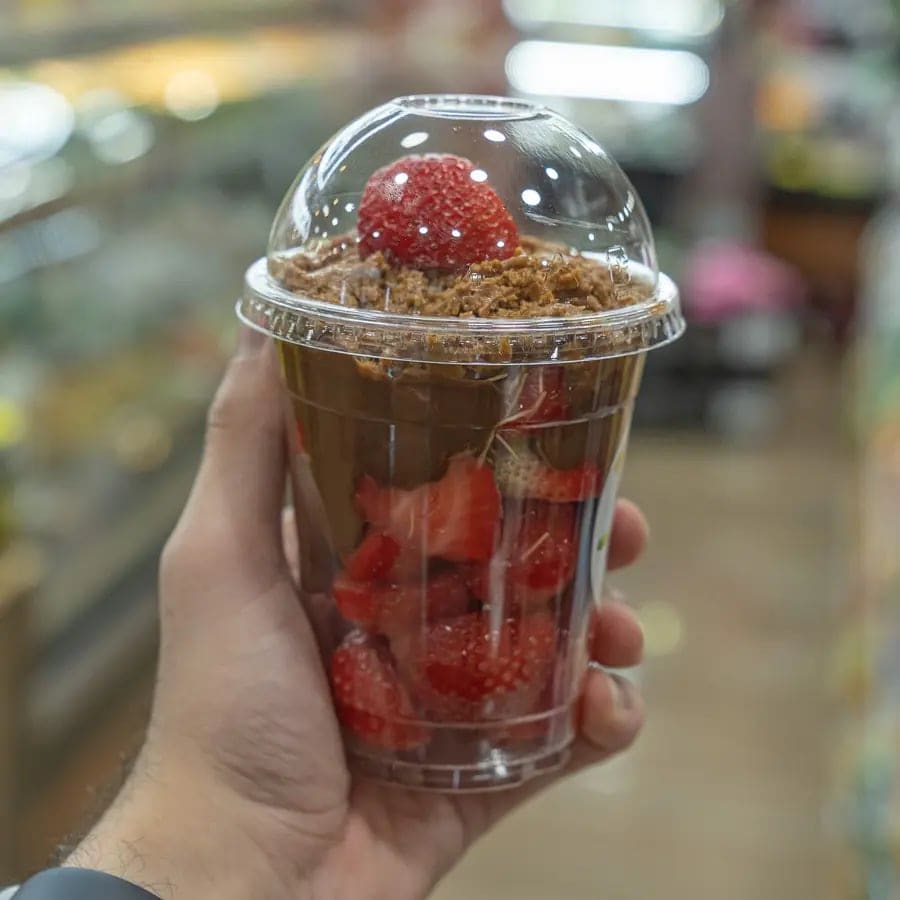 Biscoff Strawberry Chocolate Cup